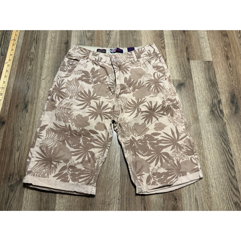 Gioberti Shorts Boys 16 Beige Kids Floral Tropical Chino Excellent